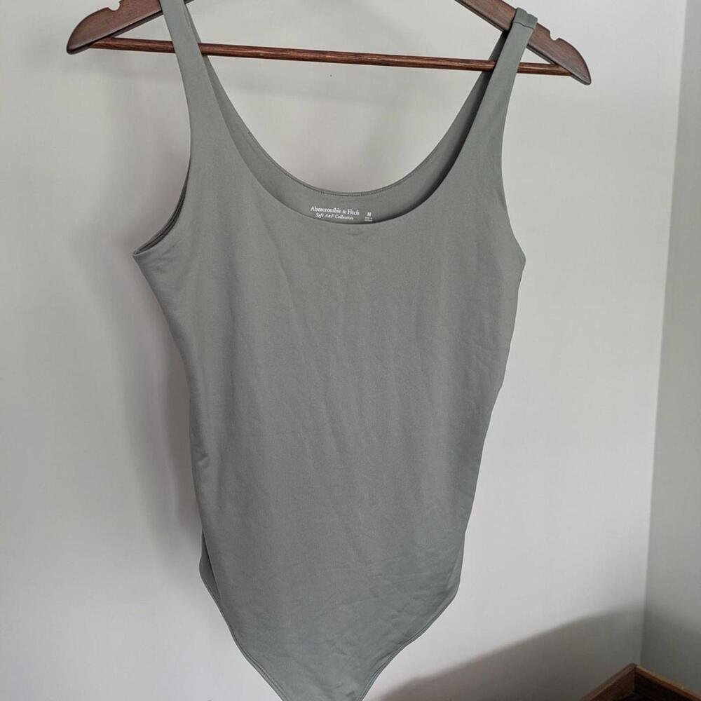 Abercrombie & Fitch Women's Green and Khaki Bodysuit